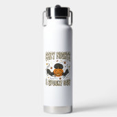 Halloween-Katze Herbstmagie Trinkflasche (Vorderseite)