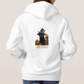 Halloween-Katze  Hoodie (Rückseite)