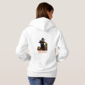 Halloween-Katze  Hoodie (Schwarz voll)