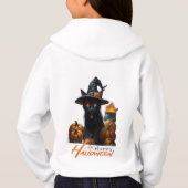 Halloween-Katze Hoodie (Rückseite)