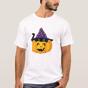 Halloween-Katze im Kürbis � Süße schwarze Kätzchen T-Shirt