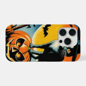 Halloween-Katze iPhone Hülle (Rückseite (Horizontal))