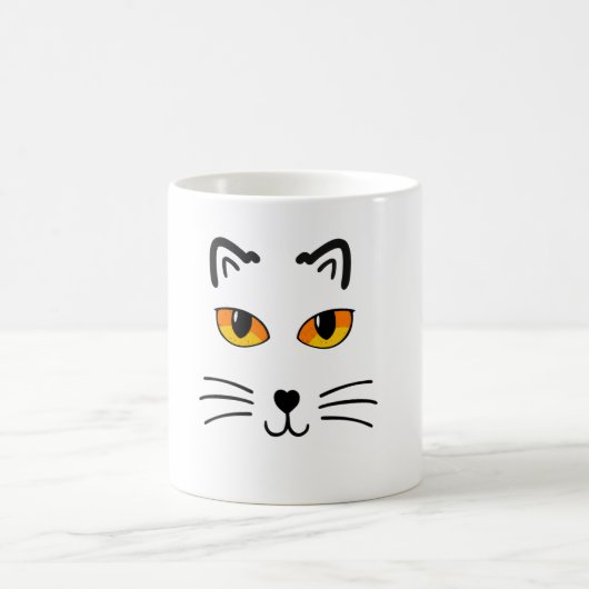 Halloween-Katze Kaffeetasse (Mittel)