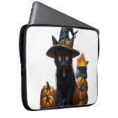 Halloween-Katze  Laptopschutzhülle (Vorne Rechts)