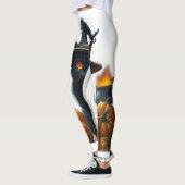 Halloween-Katze  Leggings (Links)