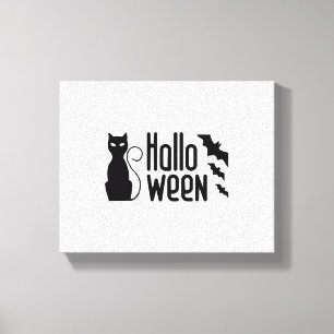 Halloween-Katze Leinwanddruck