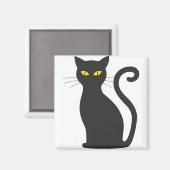 Halloween-Katze Magnet (Vorderseite/Rückseite)