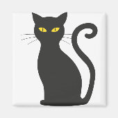 Halloween-Katze Magnet (Vorne)