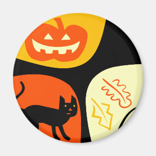 Halloween-Katze Magnet