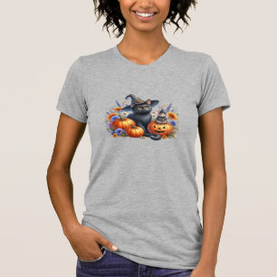 Halloween Katze Maus Kürbisse T-Shirt Essential T-