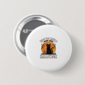 Halloween-Katze Meow-Some Vintage-Engravingsdesign Button (Vorne & Hinten)