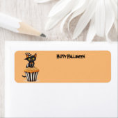 Halloween-Katze mit Muffin (Insitu)