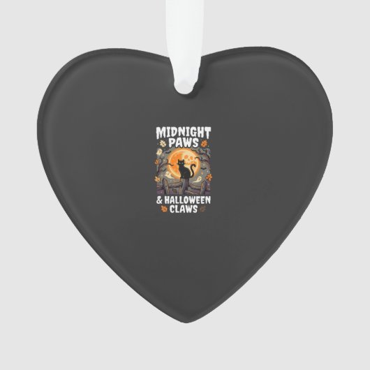 Halloween-Katze-Mond-Mischief Ornament (Vorderseite)