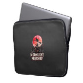 Halloween-Katze Mondlicht Unfug Laptopschutzhülle (Vorderseite Links)