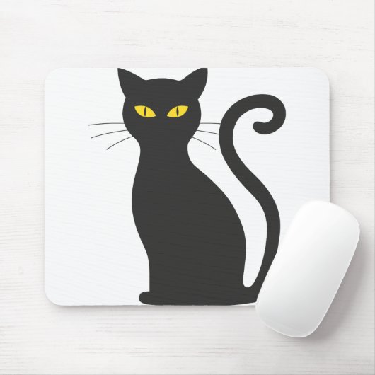 Halloween-Katze Mousepad (Mit Mouse)