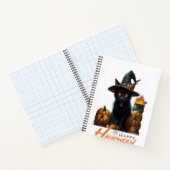 Halloween-Katze  Notizblock (Innenseite)