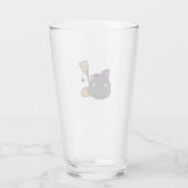 Halloween-Katze Oversized T-Shirt Glas (Rückseite)