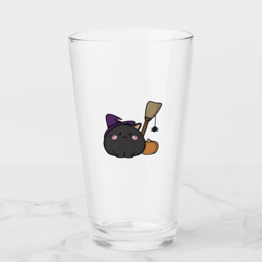 Halloween-Katze Oversized T-Shirt Glas (Vorderseite)
