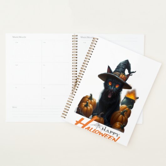 Halloween-Katze  Planer (Anzeige)