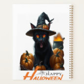 Halloween-Katze Planer (Rückseite)
