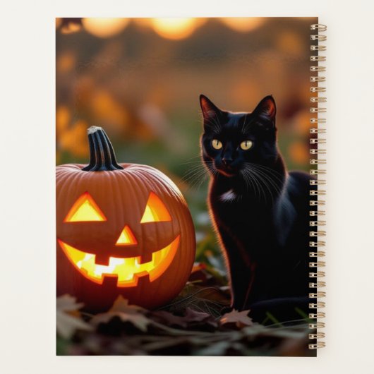 Halloween. Katze Planer (Rückseite)