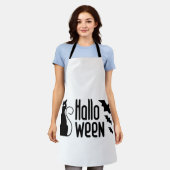 Halloween-Katze Schürze (Getragen)