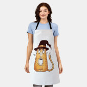 Halloween-Katze Schürze (Getragen)