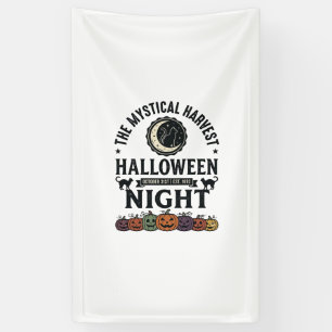 Halloween-Katze Schwarze Katzen Kürbisse Vintage L Banner