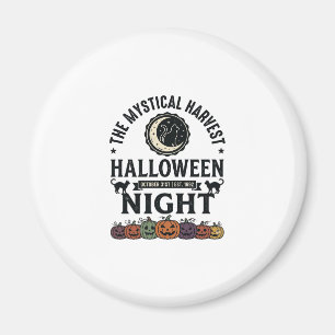 Halloween-Katze Schwarze Katzen Kürbisse Vintage L Magnet