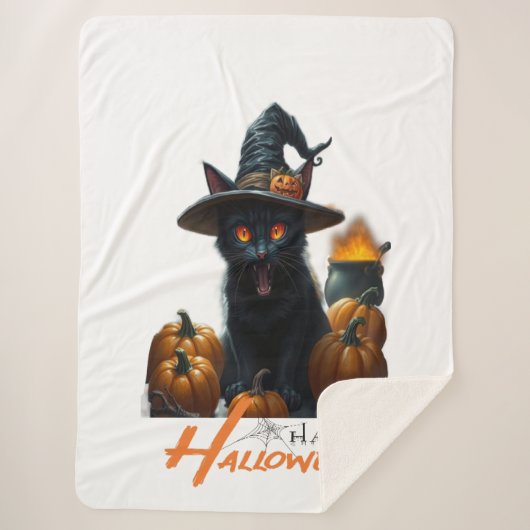 Halloween-Katze  Sherpadecke (Vorderseite)