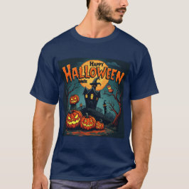 Halloween-Katze: Spooky Pumpkins & Mischi T-Shirt