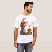 Halloween-Katze T-Shirt (Vorne ganz)