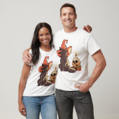 Halloween-Katze T-Shirt (Unisex)