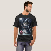 Halloween-Katze. T-Shirt (Vorne ganz)