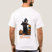 Halloween-Katze T-Shirt (Rückseite)