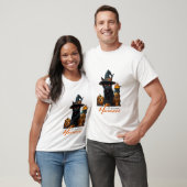 Halloween-Katze T-Shirt (Unisex)