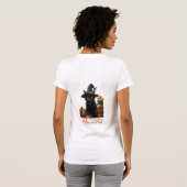 Halloween-Katze T-Shirt (Schwarz voll)