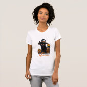 Halloween-Katze T-Shirt (Vorne ganz)