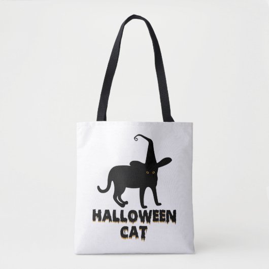 Halloween-Katze Tasche (Vorderseite)