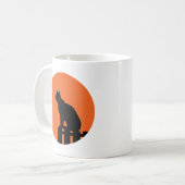 Halloween-Katze Tasse (Vorderseite Links)