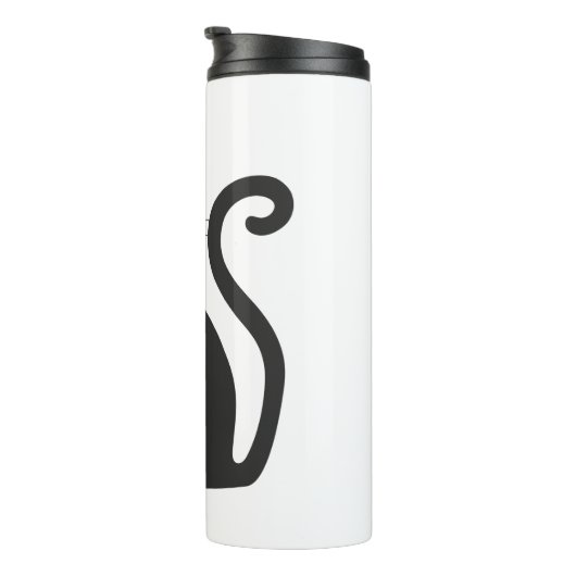 Halloween-Katze Thermosbecher (Nach rechts gedreht)