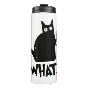 Halloween-Katze Was für eine mörderische schwarze  Thermosbecher