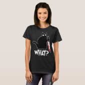 Halloween-Katze was T-Shirt (Vorne ganz)