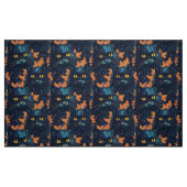 Halloween-Katzen auf Orange Stoff (Fat Quarter (45,7 x 55,9 cm))