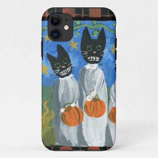 Halloween-Katzen Case-Mate iPhone Hülle (Rückseite)