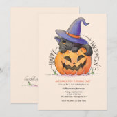 Halloween-Katzen-Einladung Einladung (Vorne/Hinten)