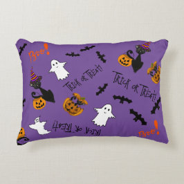 Halloween Katzen, Fledermäuse und Geister Dekokissen