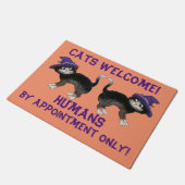 Halloween-Katzen Fußmatte (Schrägansicht)