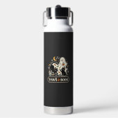 Halloween Katzen Geist Magie Trinkflasche (Vorderseite)