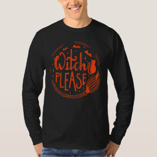 Halloween-Katzen-Hexen-Kostüm T-Shirt